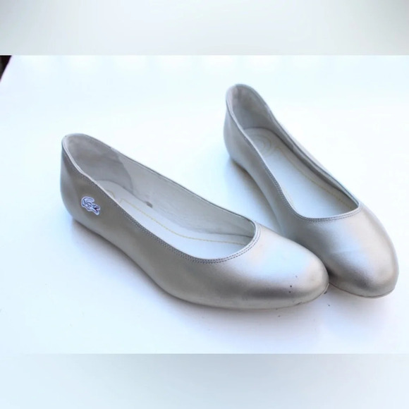 Lacoste Silver Women's Flats - Picture 1 of 16